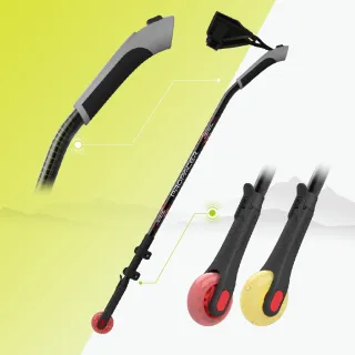 【ProPACER】第二代PP健走杖靜音閃光版(北歐式健走登山兩用杖)