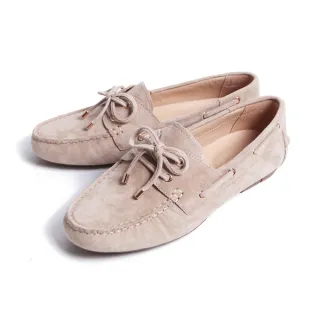 【KOKKO】經典百搭柔軟微寬楦莫卡辛(駝灰色)