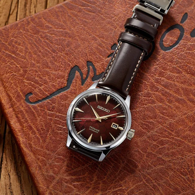 【SEIKO 精工】Presage 石榴蜂蜜 台灣70週年調酒機械錶-40.5mm 618年中慶 推薦(SRPL21J1/4R35-01T0R)