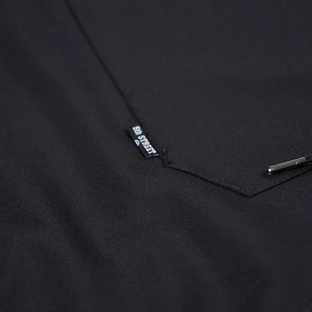 【5th STREET】雙11 女裝 工裝褲 工作褲 寬褲 黑色(967084)