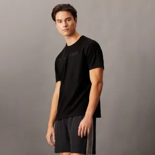 【CALVIN KLEIN】官方旗艦館 CK Sport Future 運動風標誌 T 恤_黑色