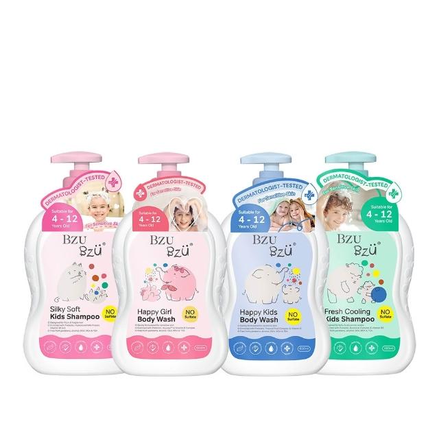 【BZU BZU】兒童洗髮/沐浴乳 600ml*3入(絲滑柔順 /清爽控油 任選)