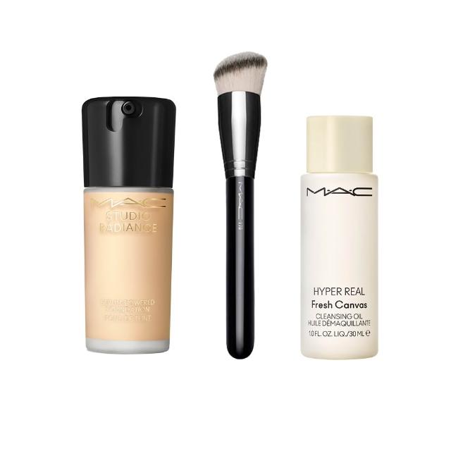 【M.A.C】超持妝奢緞底妝組(超持妝奢緞粉底精華+#170專業時尚彩妝刷)