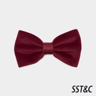 【SST&C】男款酒紅色絨布領結-825211271121(季末65折)