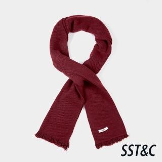 【SST&C】復古紅流蘇羊毛混紡圍巾-825213350034(指定單品快閃價)