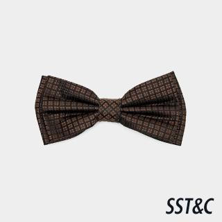 【SST&C】男款深咖紋理提花真絲領結-825211271021(季末65折)