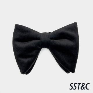 【SST&C】男款黑色大絨布領結-825211271151(季末65折)