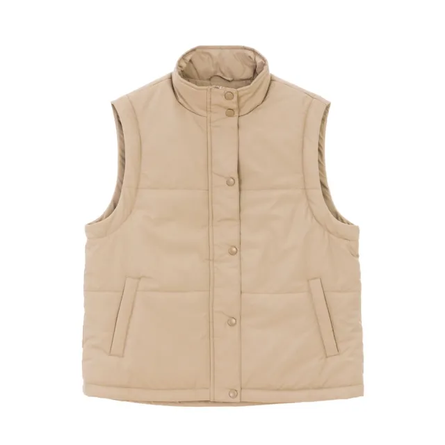 【GIORDANO 佐丹奴】女裝可拆袖麵包外套 E-care輕暖系列(37 燕麥卡其)