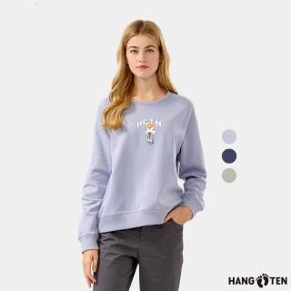 【Hang Ten】女裝-加州熊休閒印花大學T(多色選)