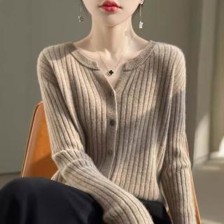 【ONEY 歐妮】★長袖優雅針織上衣(女裝/女外套/針織衫/針織外套/通勤/日系)