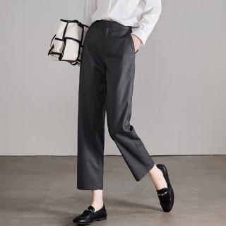 【ONEY 歐妮】★日系素色通勤西裝褲(女裝/長褲/休閒褲/錐形褲)