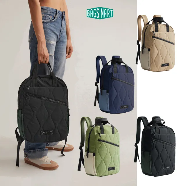 【BAGSMART】大容量防潑水機能後背包/手提包(托特包 登機 登山包)