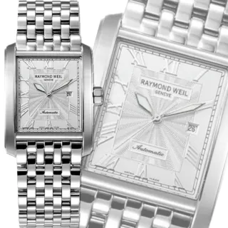【瑞士Raymond Weil蕾蒙威】Don Giovanni系列 方形精鋼璣刻面自動上鍊男款39㎜ R01(2671-ST-00658)
