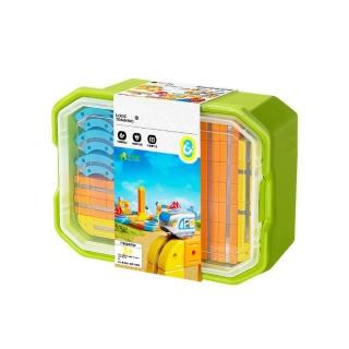 【ColorFan】萬磁王無限列車-進階收納組100入+1車(兒童積木、兒童益智玩具、磁吸積木、玩具車)