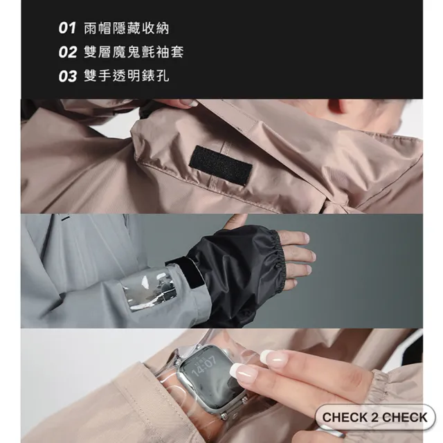 【CHECK2CHECK】C2C 2.0側開瞬穿後背包極鋒雨衣