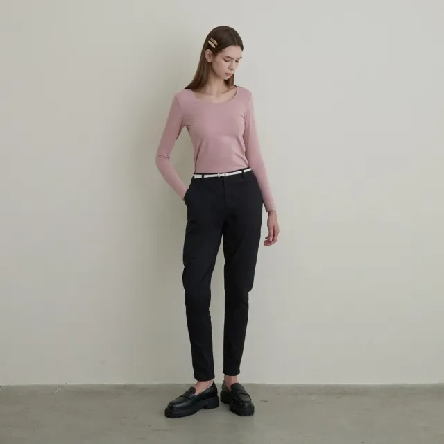 【GIORDANO 佐丹奴】女裝圓領極暖衣 G-WARMER系列(65 啞粉紅)