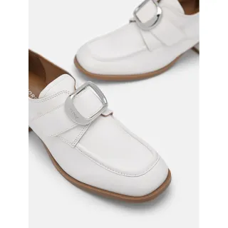 【PEDRO】Eden皮革高跟樂福鞋(小CK集團品牌 官方直營)