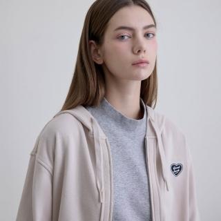 【GIORDANO 佐丹奴】女裝愛心刺繡連帽外套(30 布丁杏)