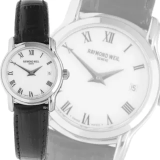 【瑞士Raymond Weil蕾蒙威】Tradition傳統系列 羅馬字白面石英女款23㎜ R01(5369-MCB-00300T)