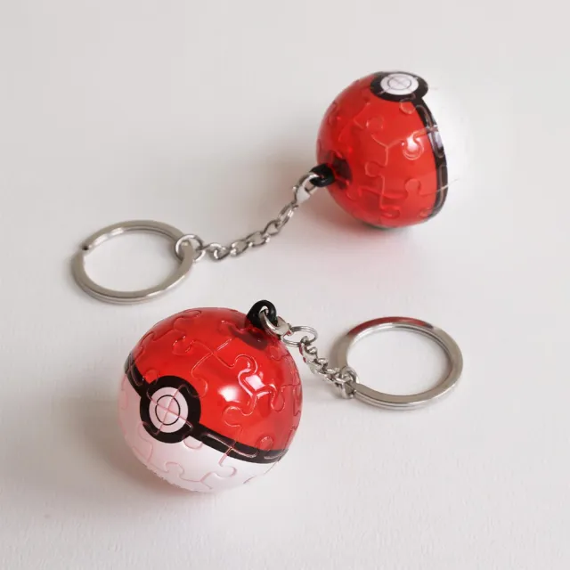 【Pintoo】24片立體鑰匙圈拼圖 - POKEMON 精靈寶可夢 - 精靈球 - 神奇寶貝球(交換禮物/聖誕禮物/新年禮物)