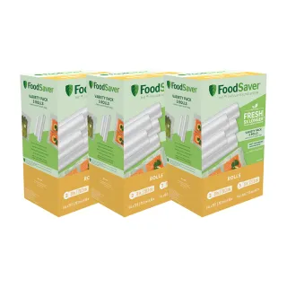 【FoodSaver】美國FoodSaver-真空卷5入裝(8吋6卷 11吋9卷/共15卷)
