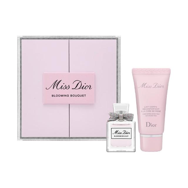 【Dior 迪奧】Miss Dior 花漾迪奧淡香水禮盒(國際航空版.淡香水5ml+身體乳20ml)
