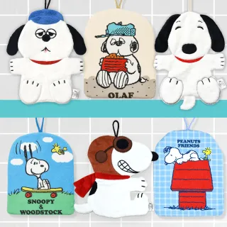 【SNOOPY 史努比】史努比可愛平板掛飾擦手巾-單條(6款任選 75周年系列 經典系列)