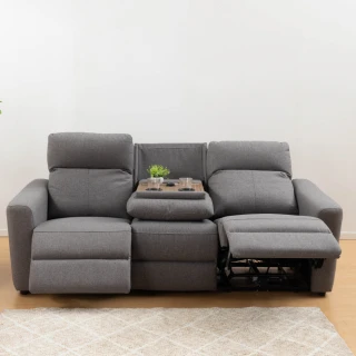 【NITORI 宜得利家居】◎耐磨耐刮 防潑水貓抓布 3人用電動沙發 電動可躺式沙發 UM01 N-S布 AQ-MGY(0)
