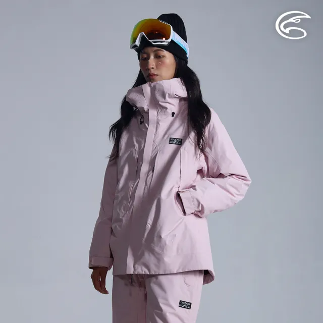 【ADISI】女SMAWARM海洋溫控防水防風透氣雪衣 AJ2521030 霜粉(防潑水 防水透氣 蚵技棉 滑雪外套 保暖外套)