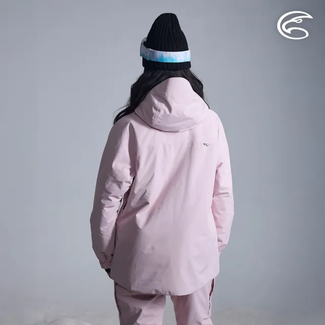 【ADISI】女SMAWARM海洋溫控防水防風透氣雪衣 AJ2521030 霜粉(防潑水 防水透氣 蚵技棉 滑雪外套 保暖外套)
