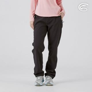 【ADISI】女Softshell撥水保暖長褲 AP2521036 曜石黑(軟殼 刷毛 搖粒絨 防潑水 超撥水)
