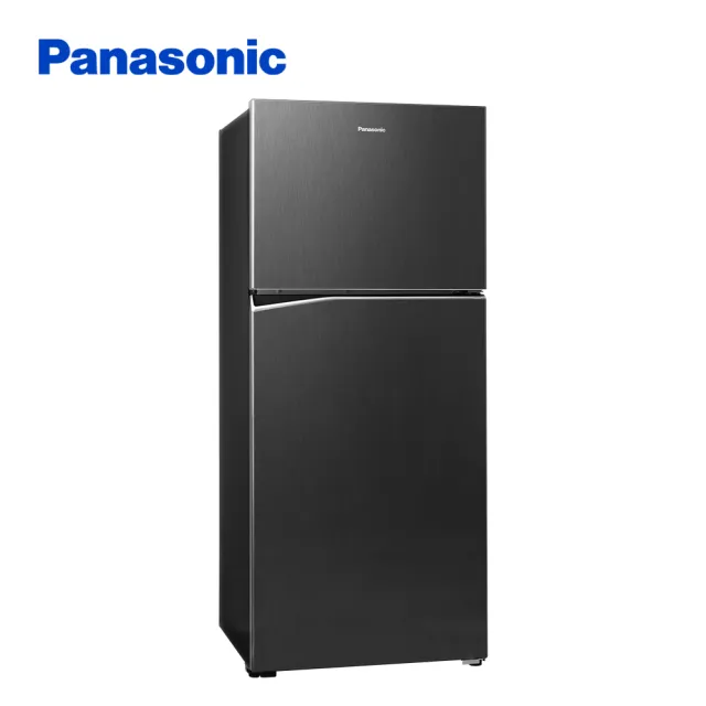 【Panasonic 國際牌】58H快配★MOMO獨家422公升新一級能效智慧節能雙門變頻冰箱-絲紋黑(NR-B42ME-V1)