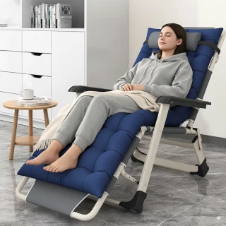 【Ashley House】四季皆可兩用摺疊床 附頭枕及獨立棉墊(保疊床暖 午休躺椅 沙發坐墊椅墊)