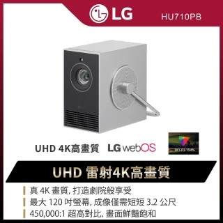 【LG 樂金】CineBeam Q 小銀河 雷射4K微型投影機(HU710PB)
