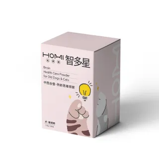 【HOMI 毛與家】智多星 熟齡思緒保健粉-30包/盒(高齡 外補營養 狗保健品 貓保養品 犬貓適用)