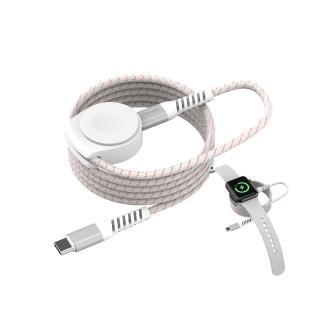 【Philips 飛利浦】DLK3550C 240W FunCube 3.0手錶磁吸不打結線150cm(Apple watch/SamsungGalaxy Watch)