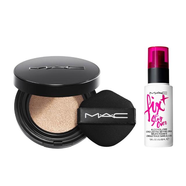 【M.A.C】超持妝霧絲絨氣墊粉餅(SPF 50/PA+++/24小時持妝 持色不暗沉_柔霧小黑碟_輕感小黑碟 /雙11限定)