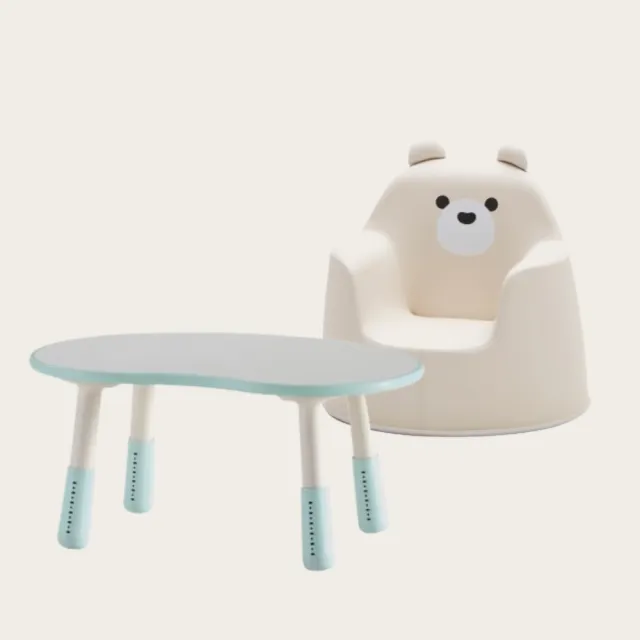 【iloom 怡倫家居】成長桌椅組 800型豌豆桌+ACO小沙發(兒童桌 成長桌 兒童沙發 桌子 小沙發 兒童椅 椅子)