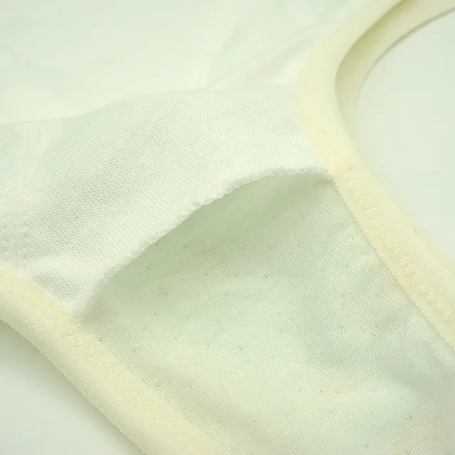 【annypepe】成長內衣二階 長版背心型 奧地利天絲 QQ 可愛小雞-米白-水綠140-165(成長型內衣 少女內衣)