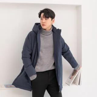 【GFoneone】女阻菌防水韓系防寒大衣-夜藍(女外套 阻菌/防水/透濕/防潑水/汙水/保暖)