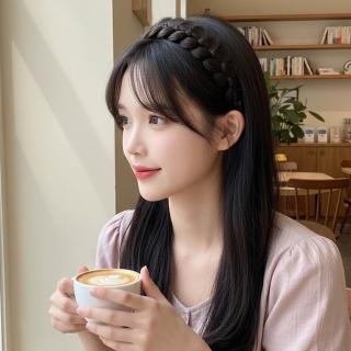 【HaNA 梨花】秒變氣質編髮 久戴不頭痛 磁吸女神麻花編髮髮帶(麻花 編髮 髮帶)