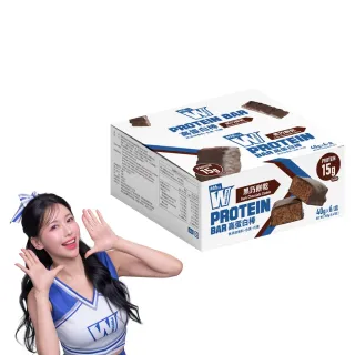 【義美生醫】W PROTEIN BAR高蛋白棒-黑巧草莓(40g*6包/盒；高蛋白點心、運動前後、餅乾)