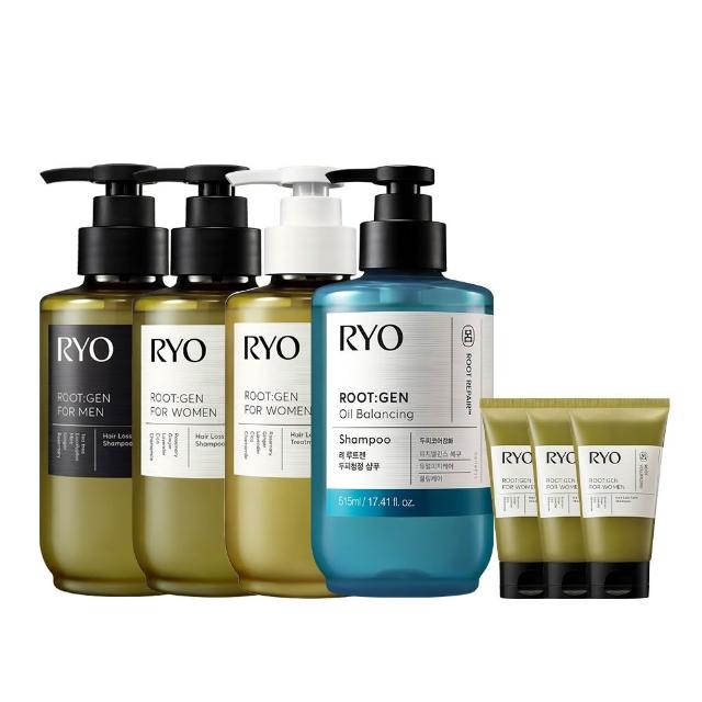 【RYO 呂 官方直營】ROOTGEN強韌蘊髮洗髮精/護髮膜 515ml x2入(男性/女性 專用)