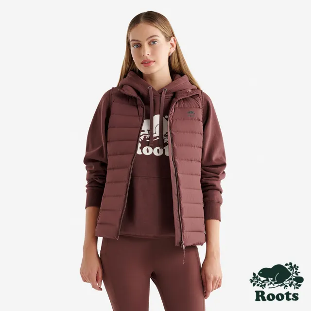 【Roots】Roots女裝- PACKABLE 羽絨背心(棕色)