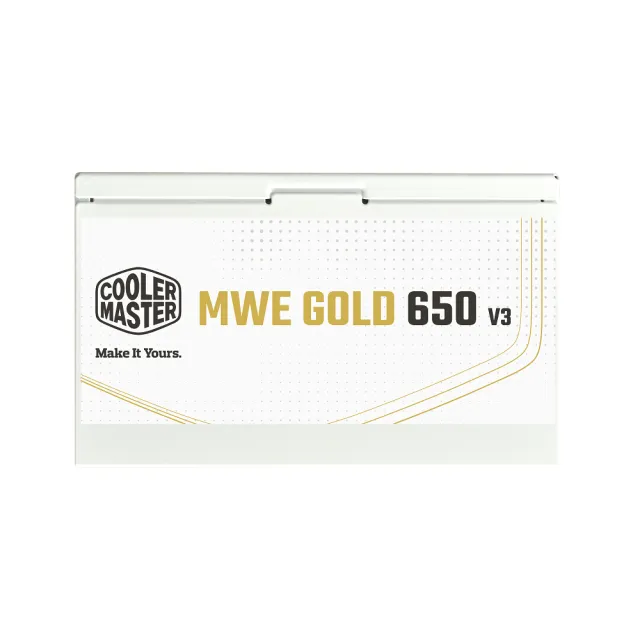 【Cooler Master 酷碼】MWE GOLD 650W V3 ATX3.1 直出線 金牌 650w 電源 白色(MWE GOLD 650W V3 ATX3.1)