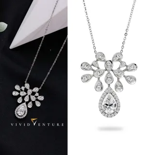 【Vividventure 亞帝芬奇】18K GIA 1克拉 DVS2 天然鑽石 真鑽 項鍊 套鍊 閃耀光芒