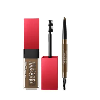 【MAYBELLINE 媚比琳】新一代宛若真眉柔霧塑型眉膠筆0.2g/零失手3D持色染眉膏(任選)