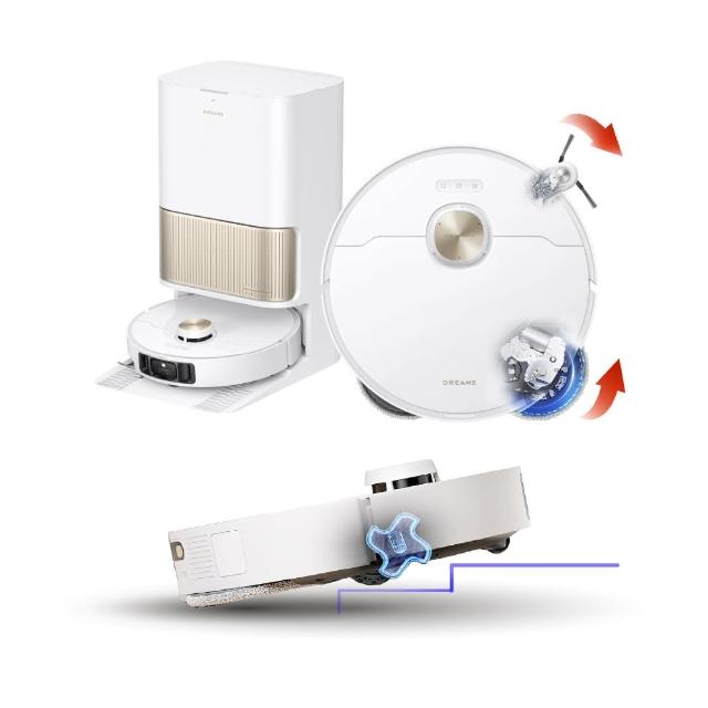  Dreame追覓科技 L40s Pro Ultra 掃地機器人，擁有18001Pa以上超強吸力，輕鬆應對各種髒汙。基站支援自清潔、自動集塵、熱風烘乾、熱水洗拖布、自動新增清潔劑及卸除脫布，超方便維護。功能包括防掉落、自動回充、虛擬牆、越障、重髒汙偵測、視訊、聲控、自動給水、伸縮拖布、伸縮邊刷及拖布抬升，智慧清潔每角落。重量5.1kg以上，穩固耐用，享1年保固，升級您的家居清潔生活。 