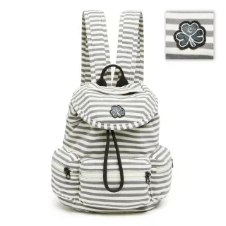 【Mark Gonzales】CLUV 條紋迷你後背包-炭灰色