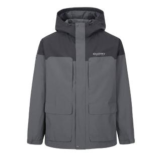 【Discovery Expedition】BERTEX 3L 拼色連帽外套 機能外套 防風 防潑水(DXWJ31054-GRD)